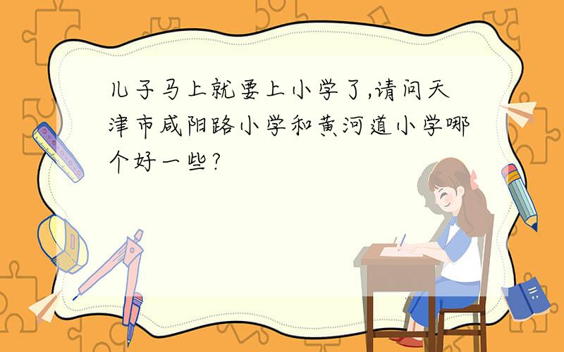 儿子马上就要上小学了,请问天津市咸阳路小学和黄河道小学哪个好一些?